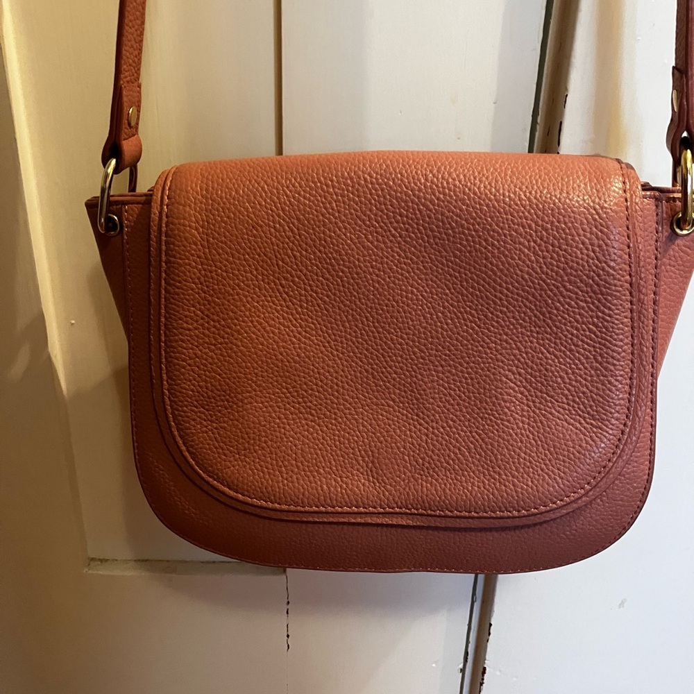 Nordstrom pink leather crossbody handbag